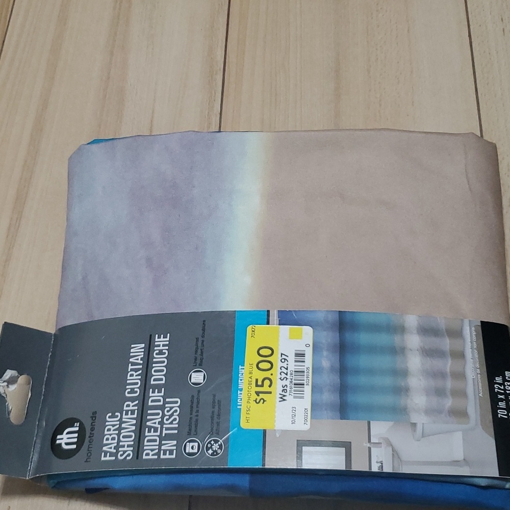 FREE Fabric shower curtain qty 1